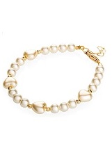 attractive minuscule elegant heart baby pearl bracelet